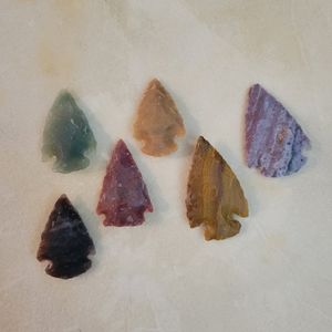 Arrow Heads 6 Pack Small Size Gift & Collectibles Natural Gemstones